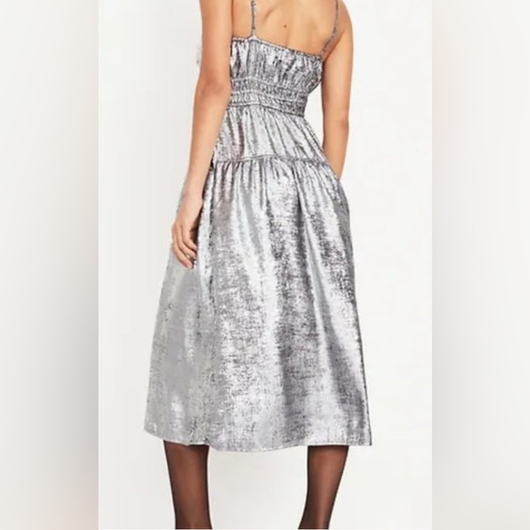 Old Navy Waist-Defined Shine MIDI- Dress - Picture 2 of 2
